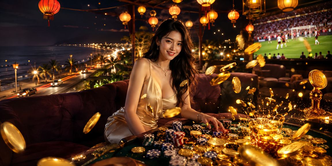 Người dùng duyệt web casino tại Hội An với đèn lồng truyền thống